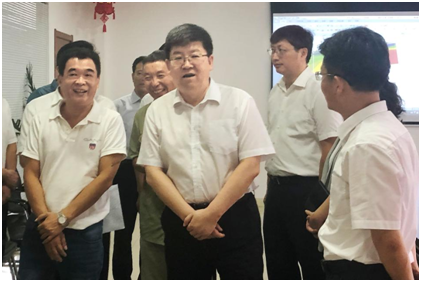 淮南市市委書記任澤鋒一行莅臨福淮公司參觀考察