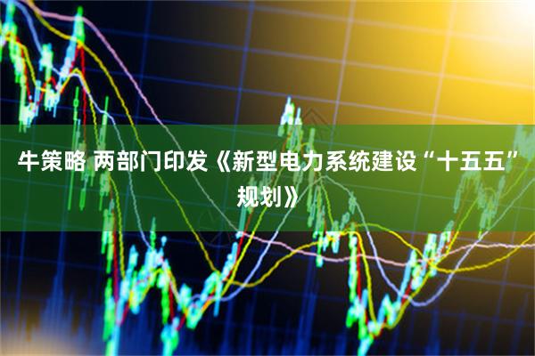 牛策略 两部门印发《新型电力系统建设“十五五”规划》